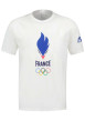 Thumbnail T-shirt en coton blanc uni avec un col rond et une coupe droite