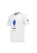 Thumbnail T-shirt en coton blanc uni avec un col rond et une coupe droite - Image 3