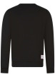 Thumbnail Sweat en coton mélangé noir uni à col rond et avec imprimé JO Paris 2024 - Image 2