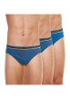 Thumbnail Lot de 3 slips en coton marine unis à coupe fermée et taille élastiquée - Image 4