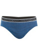 Thumbnail Lot de 3 slips en coton marine unis à coupe fermée et taille élastiquée - Image 5