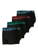Thumbnail Lot de 4 boxers en coton noirs unis à coupe fermée et taille élastiquée - Image 3