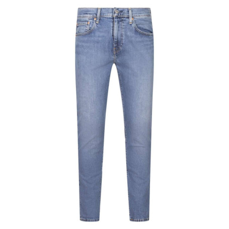 Jean 512 bleu uni en coton mélangé avec une...