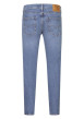 Thumbnail Jean 512 bleu uni en coton mélangé avec une coupe slim et un patch - Image 2