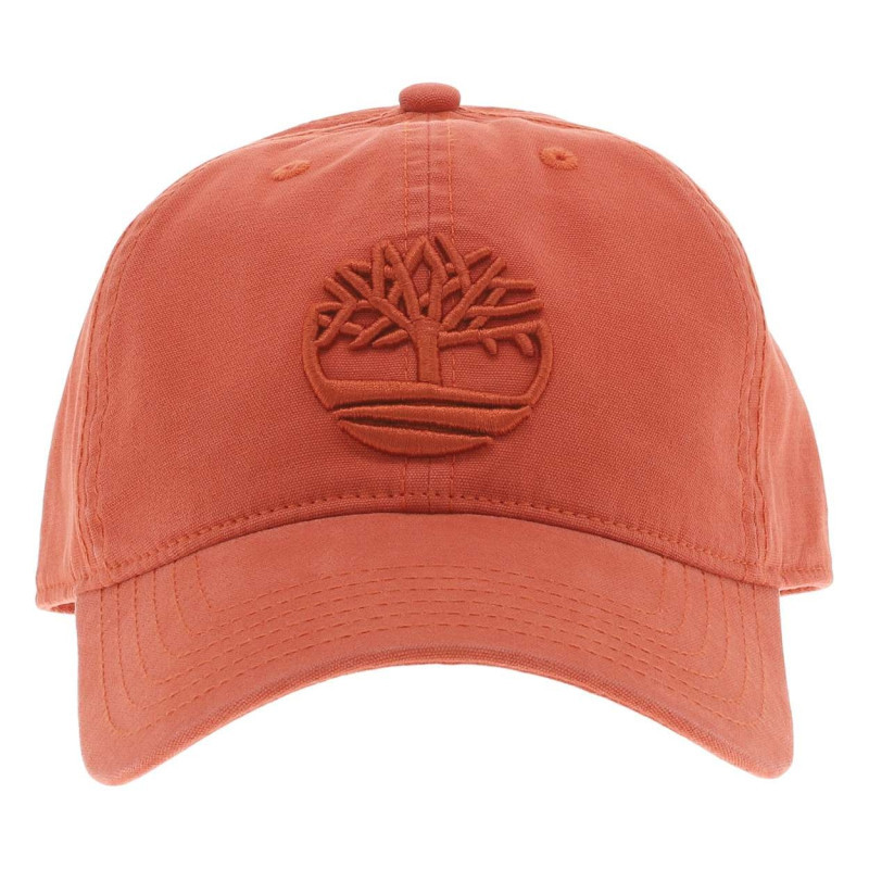 Timberland - Casquette En Coton Safran Avec Fermeture Clip Réglable à Coupe Strapback - Safran