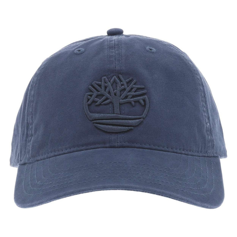 Timberland - Casquette à Coupe Strapback En Coton Marine Avec Fermeture Clip Réglable - Marine