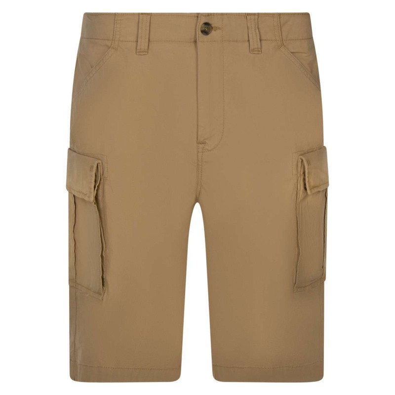 Timberland - Short Cargo En Coton Biologique Beige Coupe Droite Et Fermeture Zip - Beige