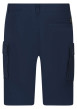 Thumbnail Short cargo en coton biologique marine coupe droite et fermeture zip - Image 2