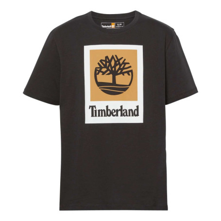 T-shirt en coton noir avec logo iconique...