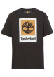Thumbnail T-shirt en coton noir avec logo iconique imprimé et une coupe droite