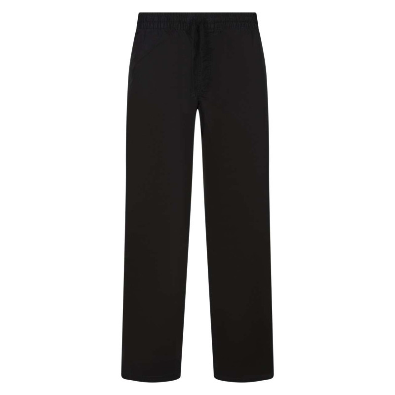 Vans - Pantalon En Coton Noir Uni Avec Une Coupe Regular Fit Et Une Taille élastiquée - Noir