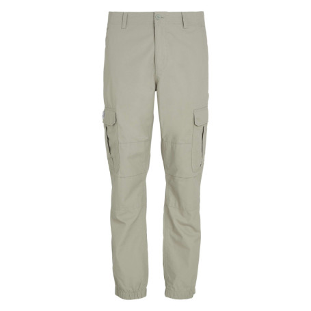 Pantalon Ethan en coton kaki uni avec une coupe...