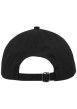 Thumbnail Casquette en coton biologique noire unie coupe strapback et étiquette cousue - Image 2