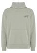 Thumbnail Sweat en coton tilleul uni coupe droite avec un col à capuche