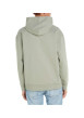 Thumbnail Sweat en coton tilleul uni coupe droite avec un col à capuche - Image 3
