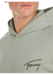 Thumbnail Sweat en coton tilleul uni coupe droite avec un col à capuche - Image 6