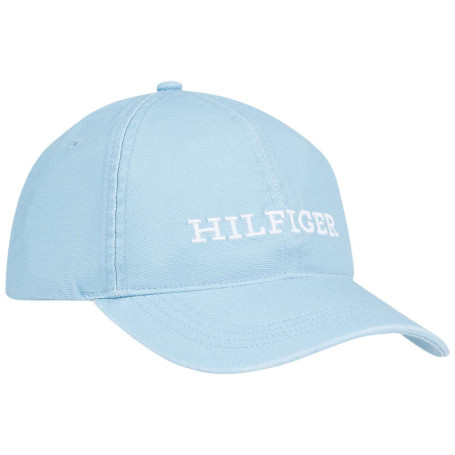 Casquette en coton bleue unie coupe strapback...