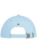 Thumbnail Casquette en coton bleue unie coupe strapback avec un clip à l'arrière - Image 2