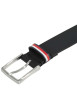 Thumbnail Ceinture en cuir noire unie avec une finition lisse - Image 2