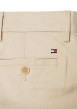 Thumbnail Pantalon chino en coton beige uni avec une coupe slim et des poches - Image 2