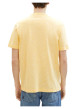 Thumbnail T-shirt en coton jaune chiné avec une coupe droite et un col rond - Image 4