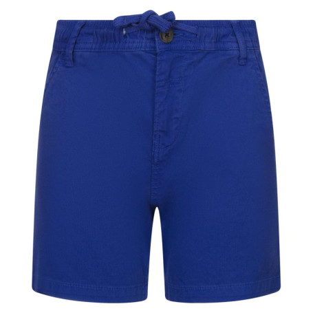 Short Chino en coton bleu électrique uni avec...