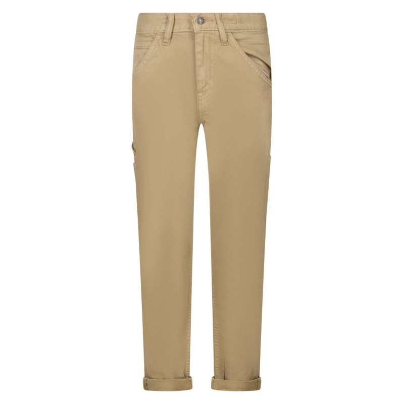 Teddy Smith - Pantalon Cargo En Coton Camel Uni Avec Une Coupe Droite Et Des Poches - Camel Teddy Smith - Pantalon Cargo En Coton Camel Uni Avec Une Coupe Droite Et Des Poches - Camel