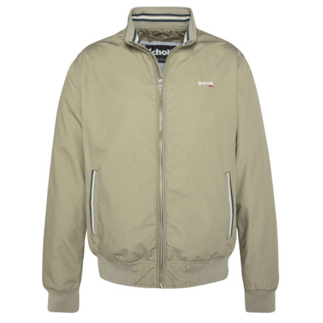 Blouson kaki uni coupe droite avec un col...