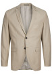 Thumbnail Veste de costume en laine mélangée beige avec coupe slim fit et col cranté