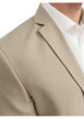 Thumbnail Veste de costume en laine mélangée beige avec coupe slim fit et col cranté - Image 5