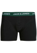 Thumbnail Lot de 3 boxers classiques en coton noir uni avec une coupe fermée - Image 4