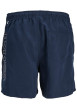 Thumbnail Short de bain marine uni avec une coupe regular fit et un cordon - Image 2