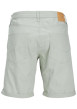 Thumbnail Short 5 Poches Rick en coton vert d'eau uni avec une coupe chino - Image 2