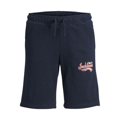 Short de jogging marine uni avec une coupe...