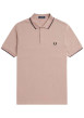 Thumbnail Polo en coton rose uni avec un col à deux boutons roses et une coupe droite - Image 4