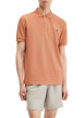 Thumbnail Polo en coton orange uni avec une coupe droite et un petit logo sur la poitrine