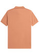 Thumbnail Polo en coton orange uni avec une coupe droite et un petit logo sur la poitrine - Image 5