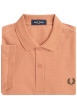 Thumbnail Polo en coton orange uni avec une coupe droite et un petit logo sur la poitrine - Image 6