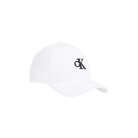 Casquette en coton biologique blanc unie avec...