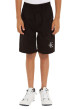 Thumbnail Short en coton noir uni avec une coupe cargo et une ceinture élastiquée - Image 2