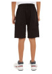 Thumbnail Short en coton noir uni avec une coupe cargo et une ceinture élastiquée - Image 3