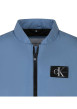 Thumbnail Doudoune sans manches bleue unie à col montant et avec le logo de la marque - Image 3