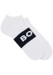 Thumbnail Lot de 2 paires de chaussettes en coton mélangé blanches dont une paire imprimée