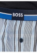 Thumbnail Pyjama court en coton bleu à carreaux à col rond et avec une coupe fermée - Image 4