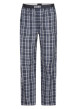Thumbnail Pantalon de pyjama en coton nuit avec un imprimé à carreaux et une coupe droite