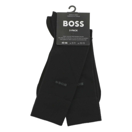 Lot de 2 paires de chaussettes hautes noires...