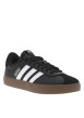 Thumbnail Baskets basses tennis Vl Court 3.0 noires avec semelle marron et lacets plats - Image 3