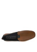 Thumbnail Mocassins en cuir cognac et marine style bateau avec lacets décoratifs - Image 4