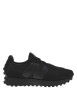 Thumbnail Baskets basses running 327 en cuir et cuir nubuck noires avec des lacets plats