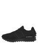 Thumbnail Baskets basses running 327 en cuir et cuir nubuck noires avec des lacets plats - Image 2